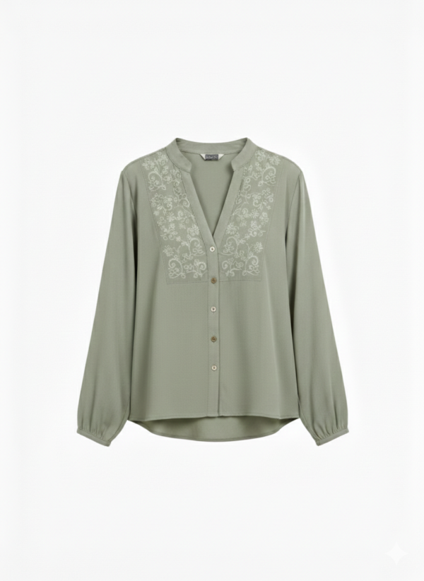 Camisa Chalis Bordada