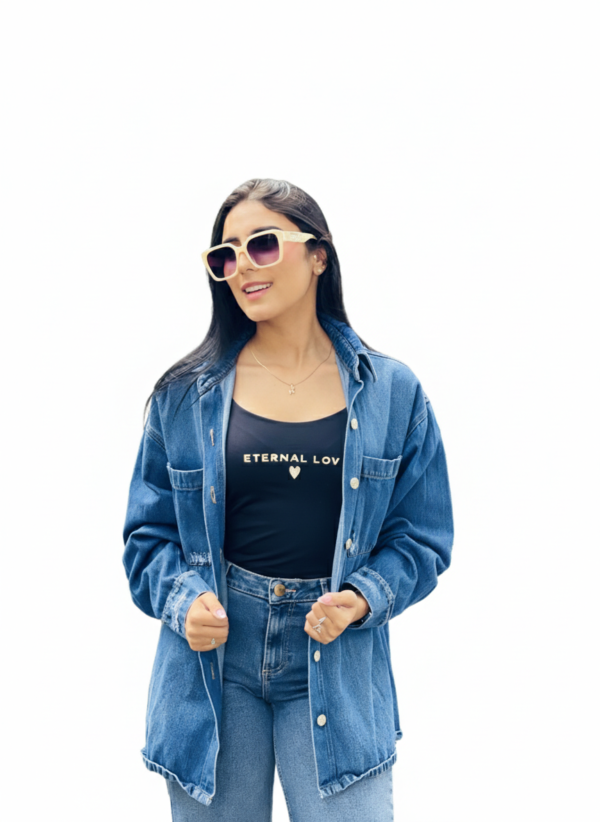 Chaqueta Jean Oversize