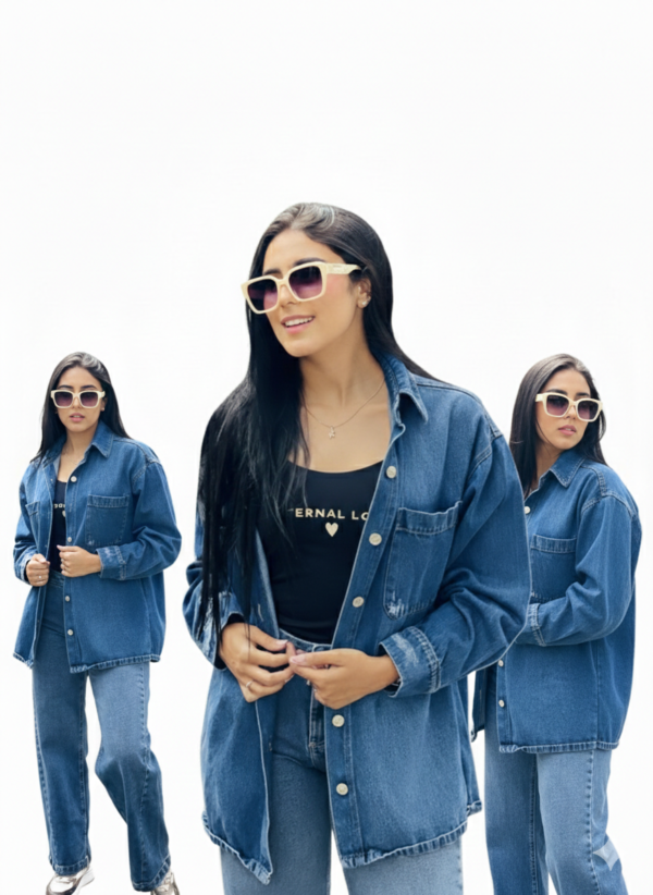 Chaqueta Jean Oversize