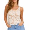 F146B264-37AA-49EB-A25D-1A81027832D5 Blusa de Hilo de Punto Calado con Motivos Florales
