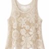 F3530F53-D31F-493B-961A-5627CD2CA825 Blusa de Hilo de Punto Calado con Motivos Florales