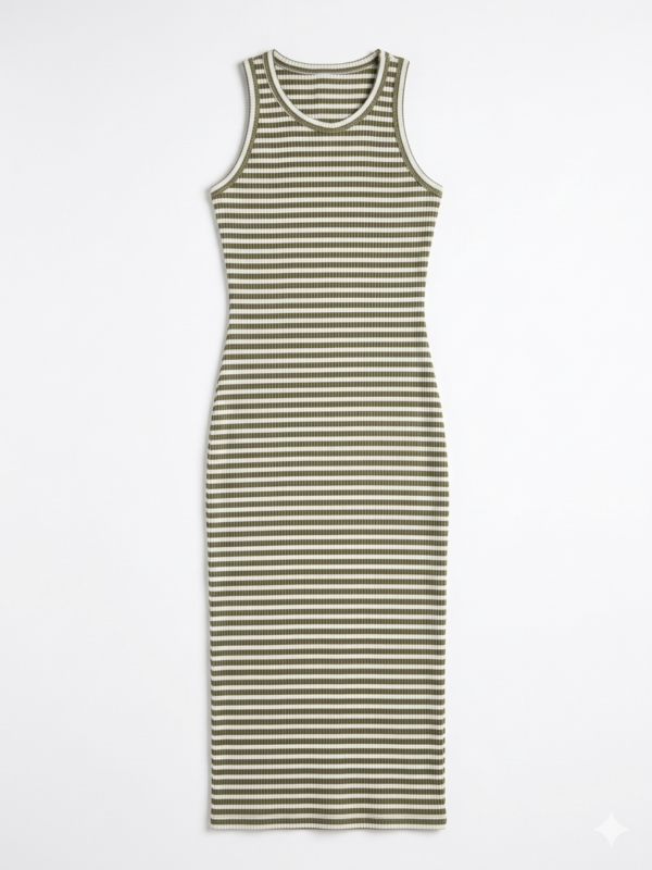 Gemini_Generated_Image_5zzfwb5zzfwb5zzf Vestido Midi Ribbed - Elegancia y Confort Ajustable