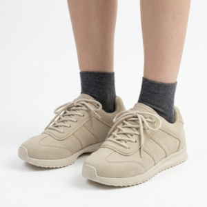 Tenis Urbanos en Cuero Carnaza - Beige Arena