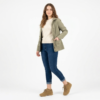 Tenis Urbanos en Cuero Carnaza - Camel Mostaza