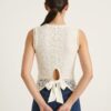 IMG_0907 Blusa de Encaje Floral Con Espalda Descubierta y Lazo Satinado