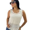 IMG_0910 Blusa de Encaje Floral Con Espalda Descubierta y Lazo Satinado