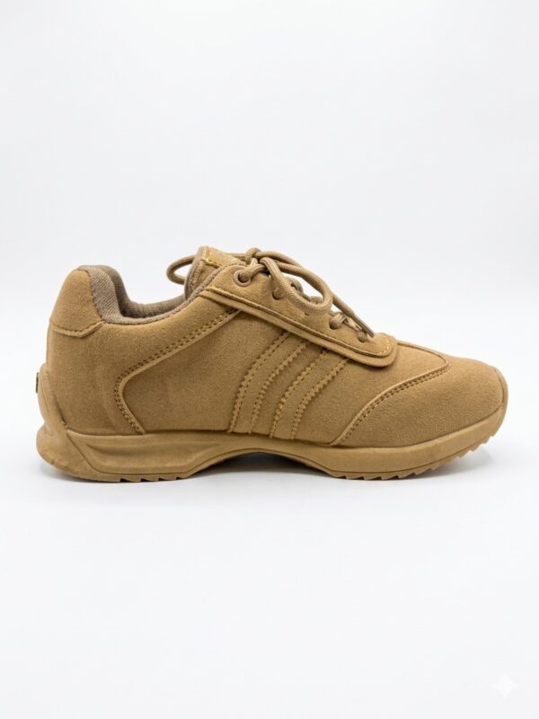 Tenis Urbanos en Cuero Carnaza - Camel Mostaza