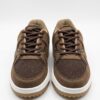 IMG_1169 Tenis de Piel Mixta "Tech-Suede" - Marrón Chocolate y Gris