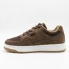 IMG_1170 Tenis de Piel Mixta "Tech-Suede" - Marrón Chocolate y Gris