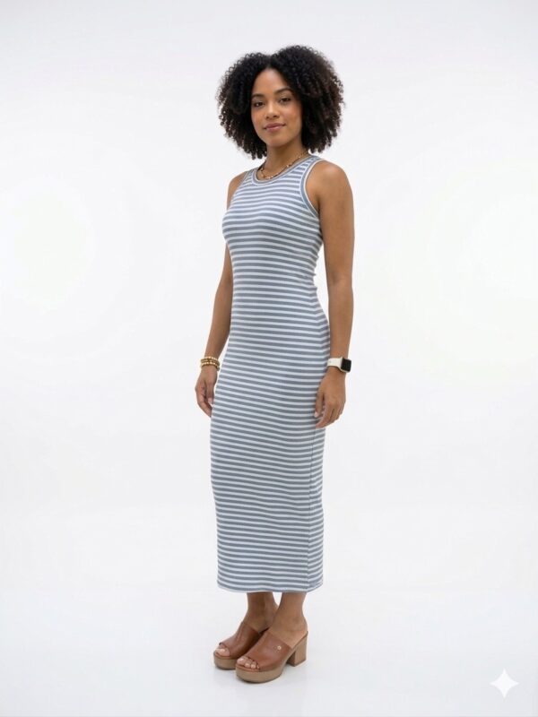 IMG_1195 Vestido Midi Ribbed - Elegancia y Confort Ajustable