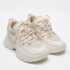 IMG_1224 Zapatillas Urbanas "Chunky" con Textura Entretejida - Crema