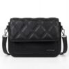 Bolso Manos Libres "Bali" Negro - Textura Acolchada