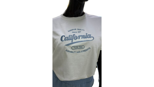 0415 Conjunto California Heritage – White & Baby Blue