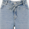 CA97D87F-AD1F-49B2-8B50-7C01A3447C1D Jeans de pernera ancha con cinturón de lazo en azul claro lavado
