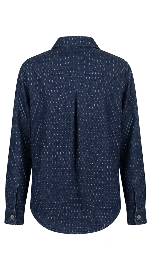 IMG_1429 Chaqueta Denim de Botones - Fit Oversize - Micropunto