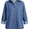 IMG_1433 Chaqueta Denim de Botones - Fit Oversize - Micropunto