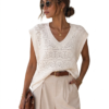 IMG_1849 Chaleco de Hilo Oversize Blanco