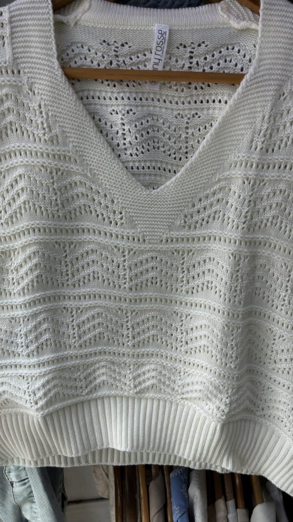 IMG_1851 Chaleco de Hilo Oversize Blanco