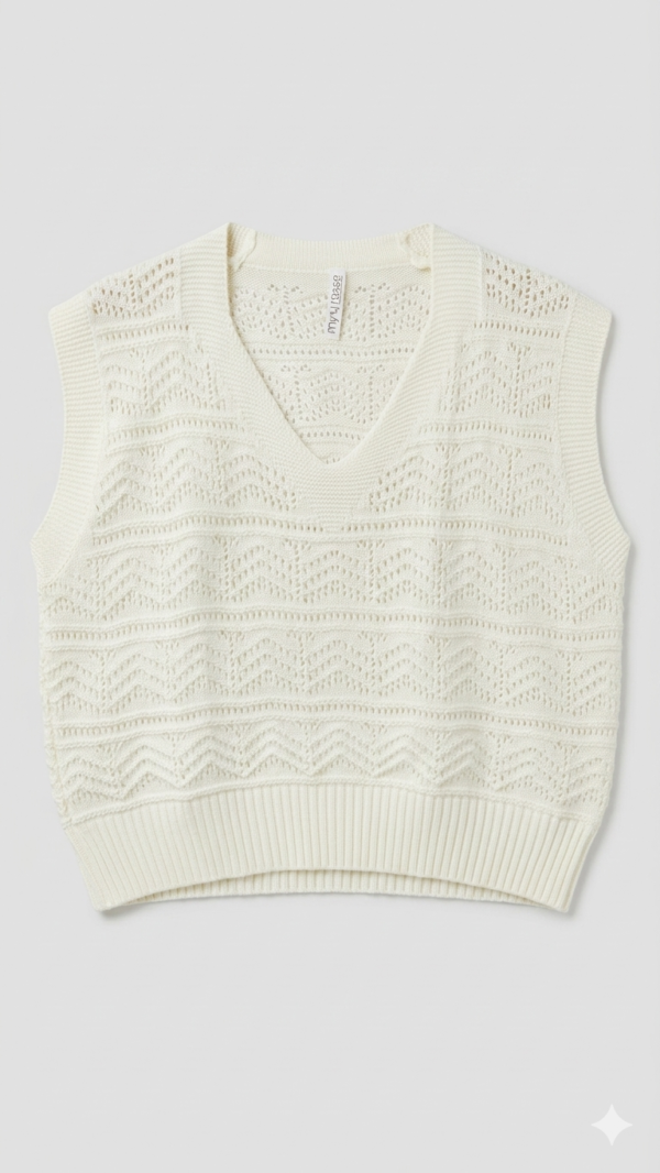 IMG_1856 Chaleco de Hilo Oversize Blanco