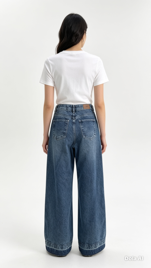 E9538437-34B9-4B0C-8AAA-65907393C6DC Jean Wide Leg con Rayas Laterales – Azul Medio