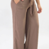 IMG_2274 Pantalón Fluido con Cintura Ajustable y Lazo – Marron topo