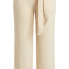 IMG_2402 Pantalón Fluido con Cintura Ajustable y Lazo – Beige