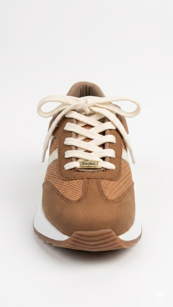 IMG_2543 Tenis Deportivos Safak Camel Estilo Retro-Running