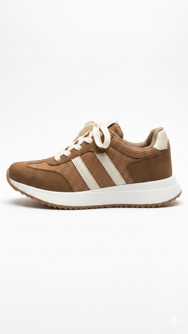 IMG_2544 Tenis Deportivos Safak Camel Estilo Retro-Running