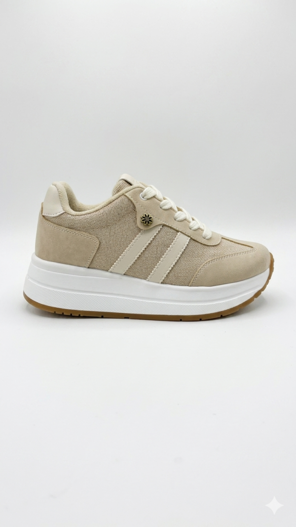 IMG_2604 Tenis Deportivos Safak Beige Estilo Retro-Running