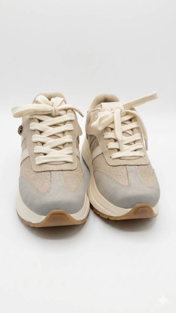 IMG_2607 Tenis Deportivos Safak Beige Estilo Retro-Running